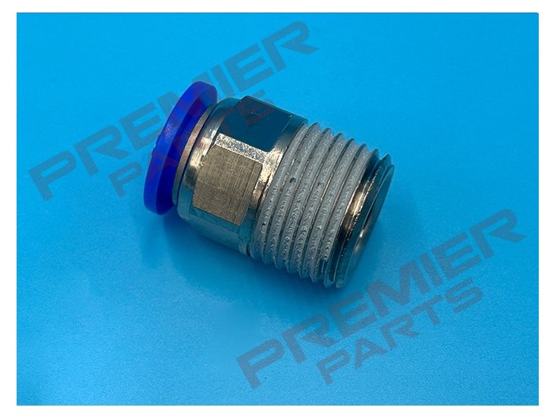 PUSH FIT STUDS FOR 12MM TUBE X BSPT MALE, THREAD SIZE: 3/8