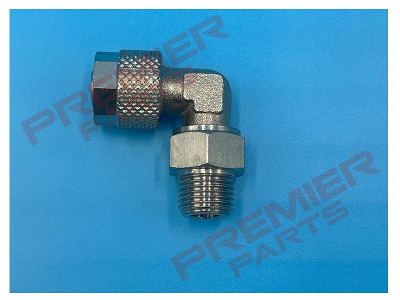 PUSH ON FITTING 8/6 X 1/8 SWIVEL ELBOW