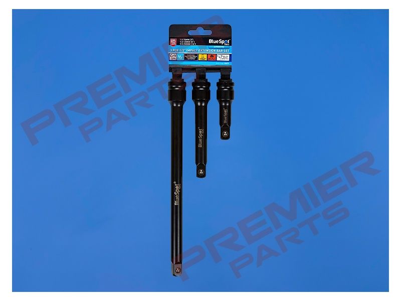 3 PCE 1/2&quot; Impact Extension Bar Set.