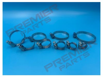 WORM DRIVE HOSE CLIPS 9MM WIDTH 8-60MM RANGES
