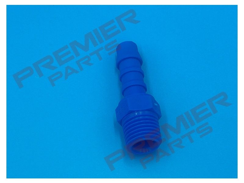 NYLON HOSE TAIL MALE BSPT TO BARB, BARB SIZE: 5/16 (08), THREAD SIZE: 1/4