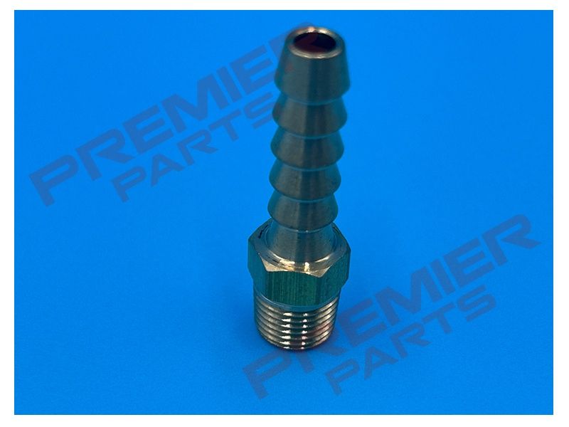 BRASS HOSE TAIL MALE THREAD, BARB SIZE: 1/4(06)BARB, THREAD SIZE: 1/8BSPTM