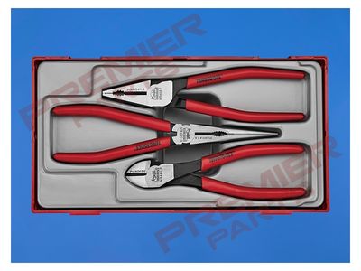 Vinyl grip plier set TT1 3 pieces