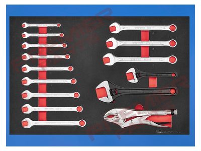 Spanner set FOAM4X4 15 pieces