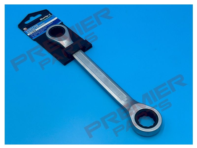 DOUBLE END RATCHET SPANNERS 8X10, 11X13, 17X19 SOLD EACH, Size: 17 + 19MM