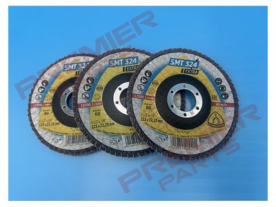 FLAP DISCS 115MM 22.23MM HUB CONVEX 40, 60, 80 GRIT