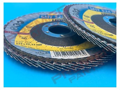 FLAP DISCS 115MM 22.23MM HUB CONVEX 40, 60, 80 GRIT
