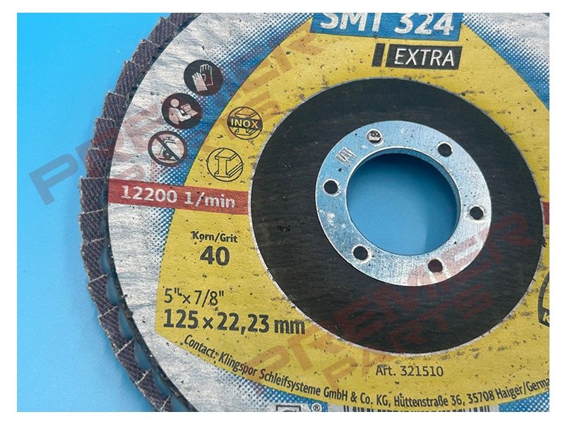 SMT 324 Extra - abrasive mop disc for stainless steel and steel, GRADE: 40GRIT
