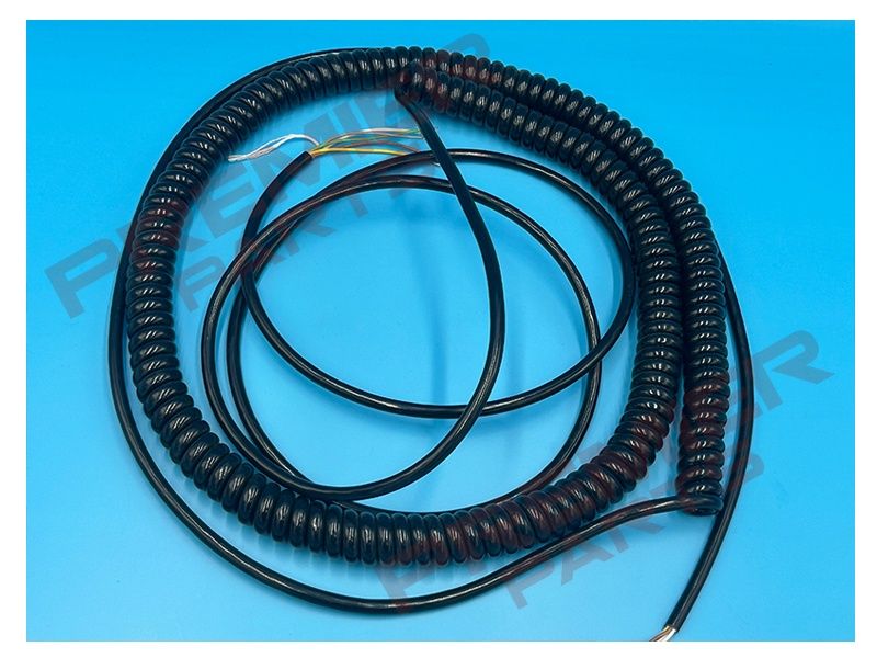 CURLY CABLE (6.5MTR) 5 CORE 0,25mm² 12/24VDC