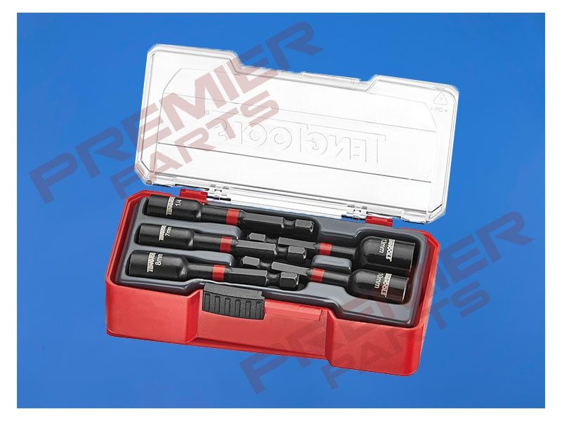 Impact Nut Setter Set With Belt Clip 5 Pieces