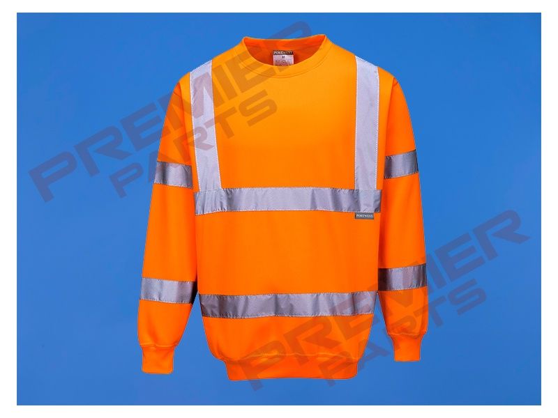 B303 - Hi-Vis Sweatshirt, Colour: Hi-Vis Orange, Size: Small