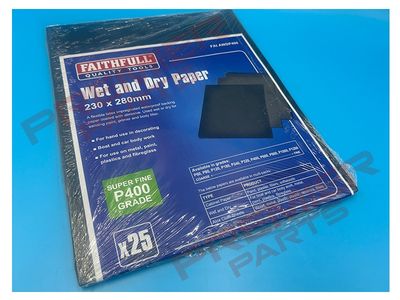 Wet &amp; Dry Paper Sanding Sheets 230 x 280mm A400 (25)