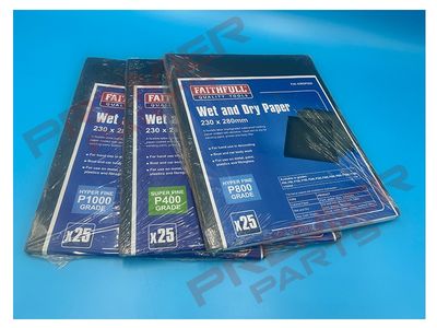 Wet &amp; Dry Paper Sanding Sheets 230 x 280mm A1000 (25)