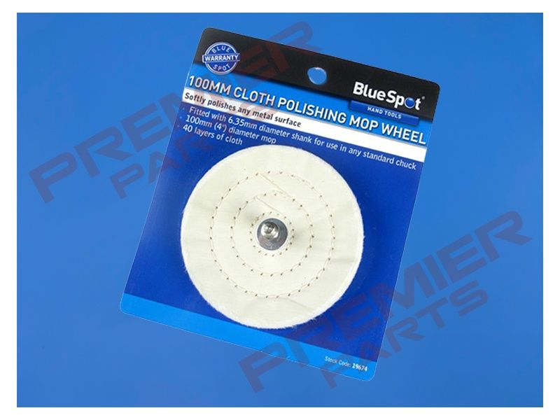 100mm (4&quot;) Polishing Mop Wheel With Shank