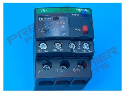 THERMAL OVERLOAD RELAY - 1.6...2.5 A - CLASS 10A