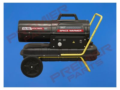 Dual Voltage Kerosene/Diesel Space Warmer® Heater with Wheels 50,000Btu/hr