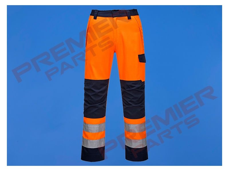 Welding Modaflame Work HVO Multi-Norm Contrast Trousers Orange/Navy (MV36), Size: Small
