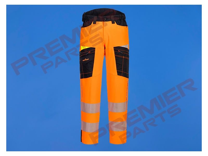 DX453 - DX4 Hi-Vis Service Trousers, Colour: Hi-Vis Orange, Size: 28&quot;