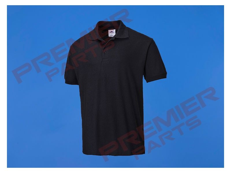 B210 - Naples Polo Shirt S/S, Colour: Black, Size: XS