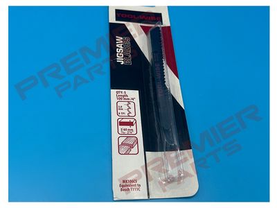 Jigsaw Blades 5PK Wood T111C  100mm O/L 8TPI