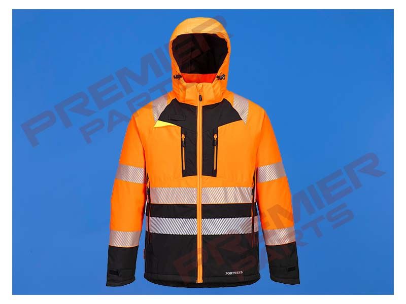 DX430 - DX4 Hi-Vis Class 2 Winter Jacket, Colour: Hi-Vis Orange, Size: Small