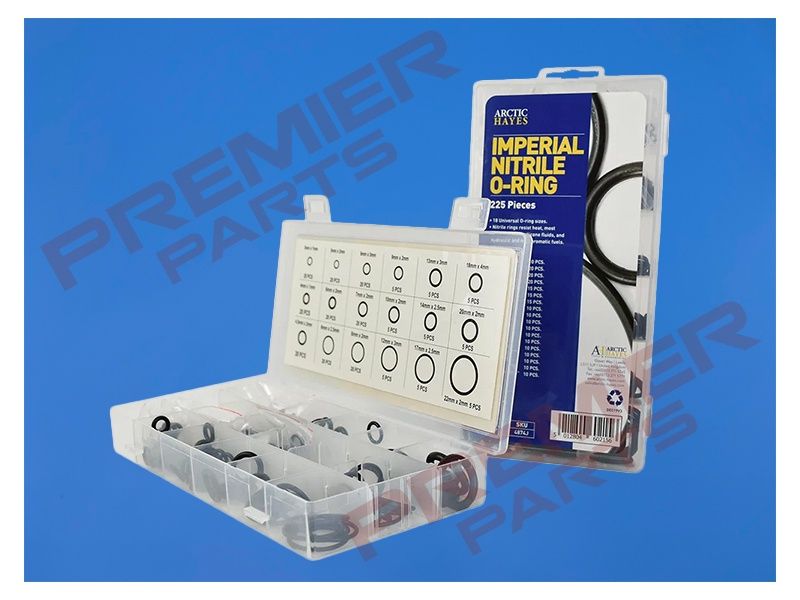 Imperial Nitrile O-Ring Assortment Washer Kit (225 Pieces)