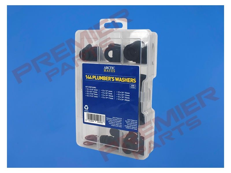 Popular Plumbers Washer Kit - 144pcs