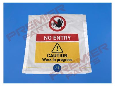 Work In Progress Door Banner and Rod