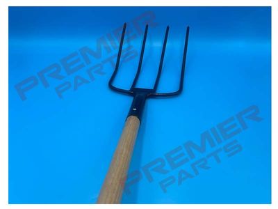 Prong Manure Fork With Wood Shaft