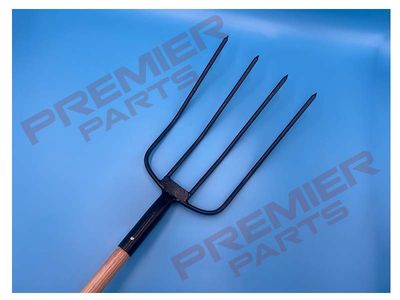 Prong Manure Fork With Wood Shaft