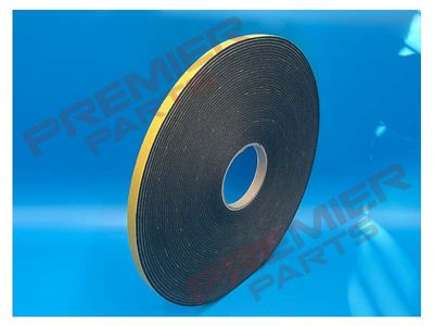 Black Double Sided Foam Tape 12x3mm 25M Roll
