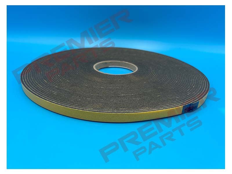 Black Double Sided Foam Tape 12x3mm 25M Roll