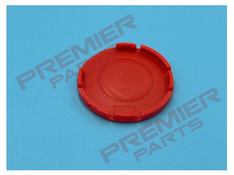 BUTTON INSERT, FLUSH, RED