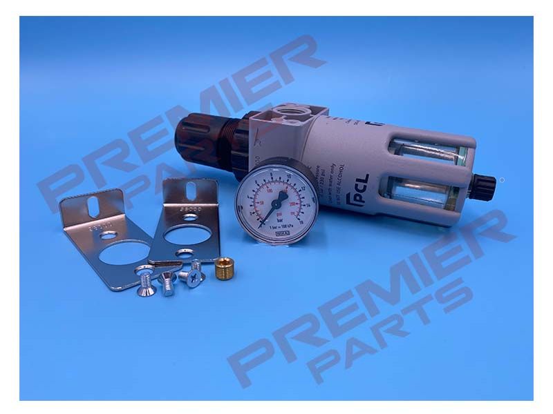 Filter/Regulator 0-170 psi/0-12 bar, 1/2 Ports