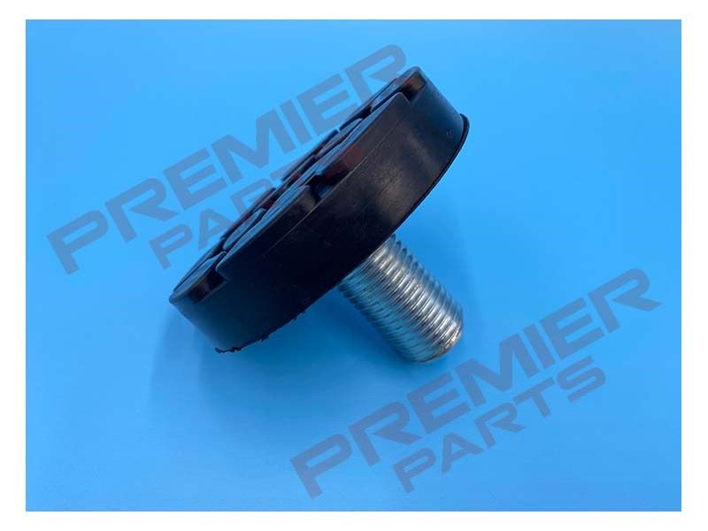 PLATE + RUBBER PAD 125MM