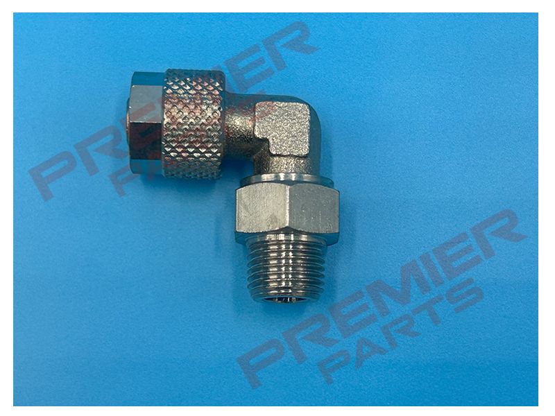 PUSH ON FITTING 8/6 X 1/8 SWIVEL ELBOW