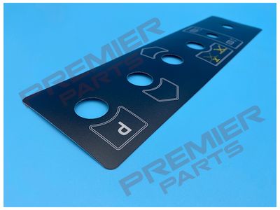 Plate For As. Ctrl/Unit+SI Cover (6 HOLE DECAL)