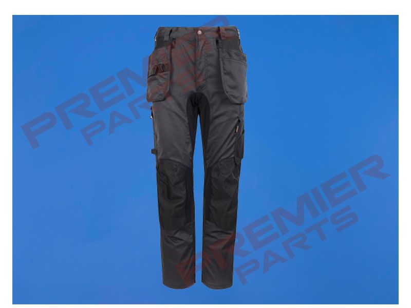 725 TUFFSTUFF X-MOTION WORK TROUSER GREY, Length: Regular, Size: 28"