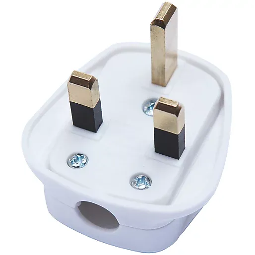 13AMP PLUG TOP WHITE