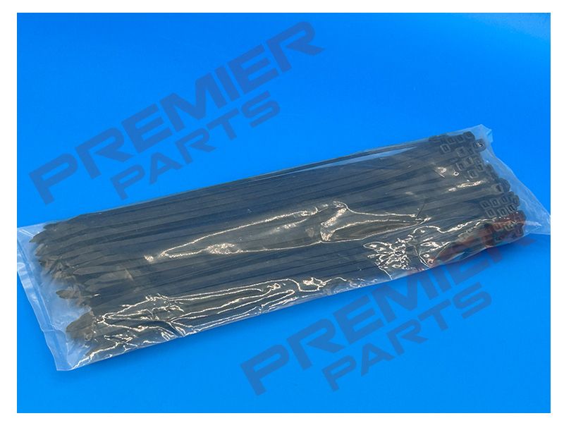4.8 X 300 CABLE TIE BLACK PACK 100