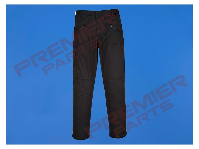 Action trousers (S887)  ( PORTWEST), Colour: Black, Length: Regular, Size: 30"