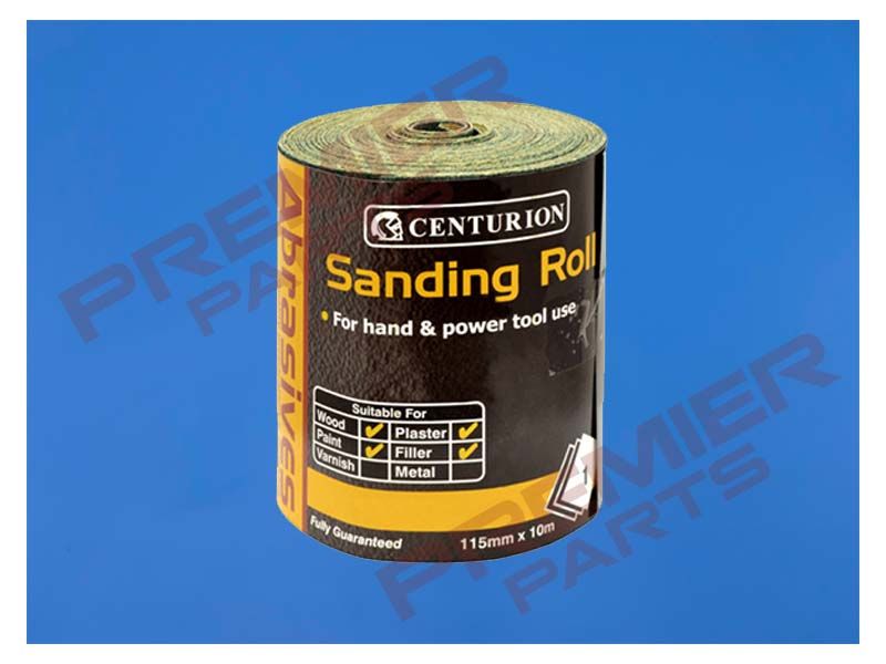Abrasives Aluminium Oxide Decorator's Roll, Fine 115mm x 10m