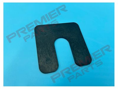 2MM HEAVY DUTY PLASTIC 70MMX70MM 22MM SLOT HORSESHOE SHIMS BLACK