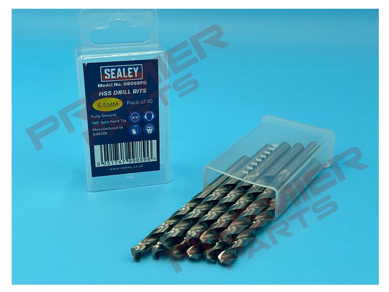 HSS Fully Ground Drill Bit Ø6.5mm Pack of 10