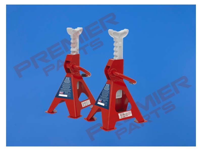 Axle Stands (Pair) 2 Tonne Capacity per Stand Ratchet Type