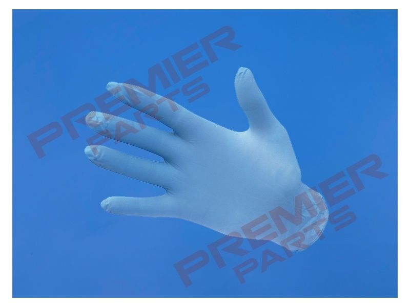 PORTWEST A925 -BLUE Powder Free Nitrile Disposable Glove (Pk100), Size: MED