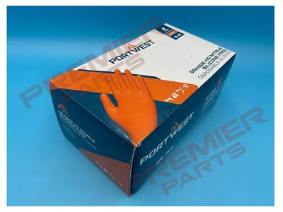 PORTWEST A930 Orange Nitrile HD Disposable Glove (Pk100)