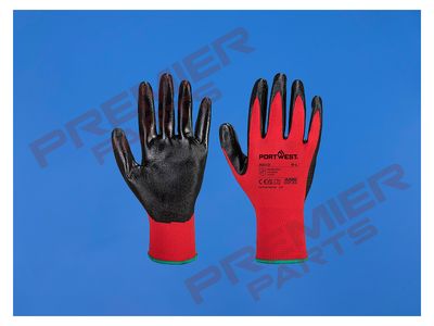 A310 - Flexo Grip Nitrile Gloves Red/Black
