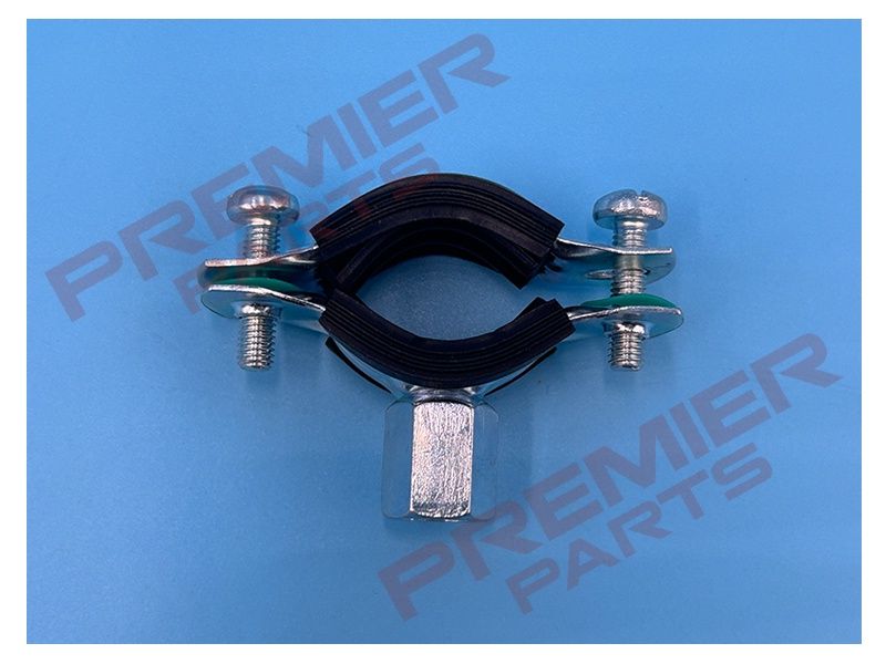 25-30MM RUBBER LINED PIPE CLAMP M8 &amp; M10