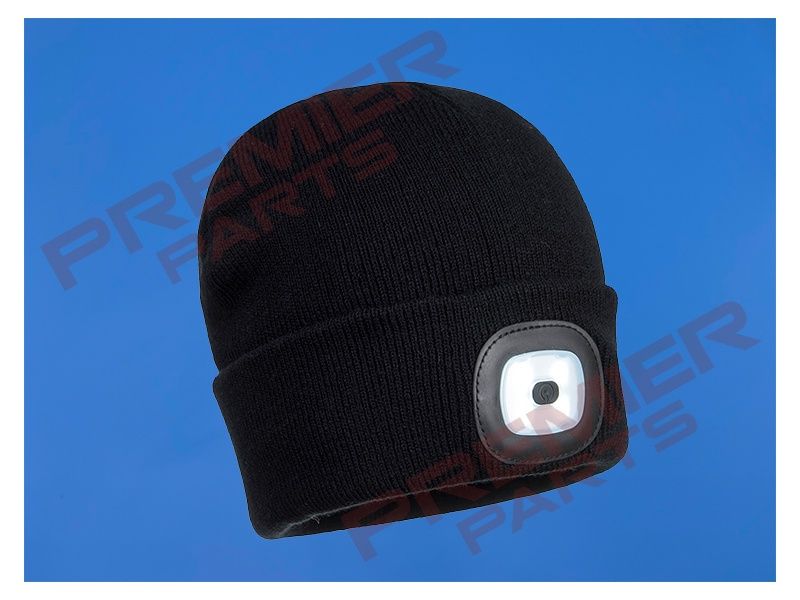 Workman's Rechargeable LED Beanie, Colour: Black